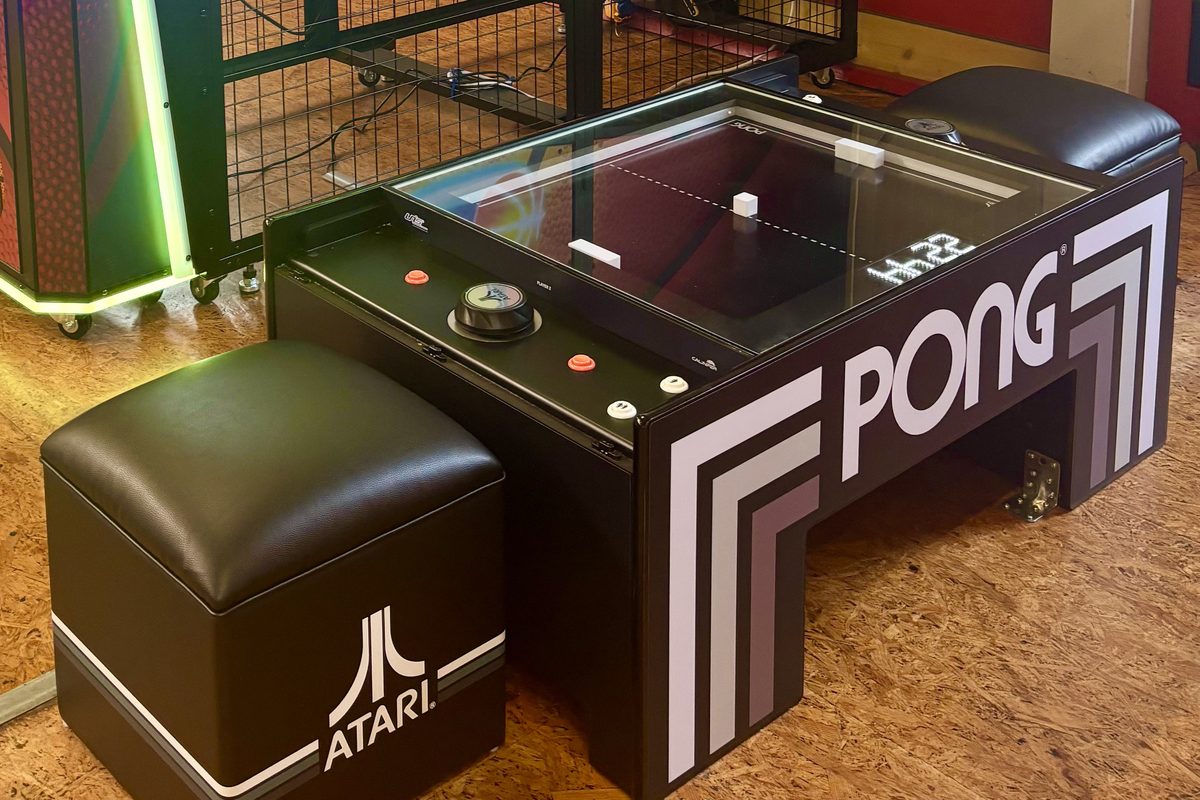 Atari Pong im Indoorspielplatz Friedolins Spielparadies in Edewecht