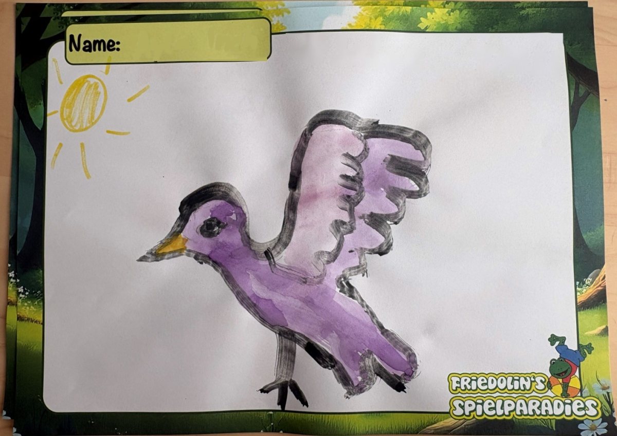 Gemaltes Bild aus der Kinderkünstlergalerie