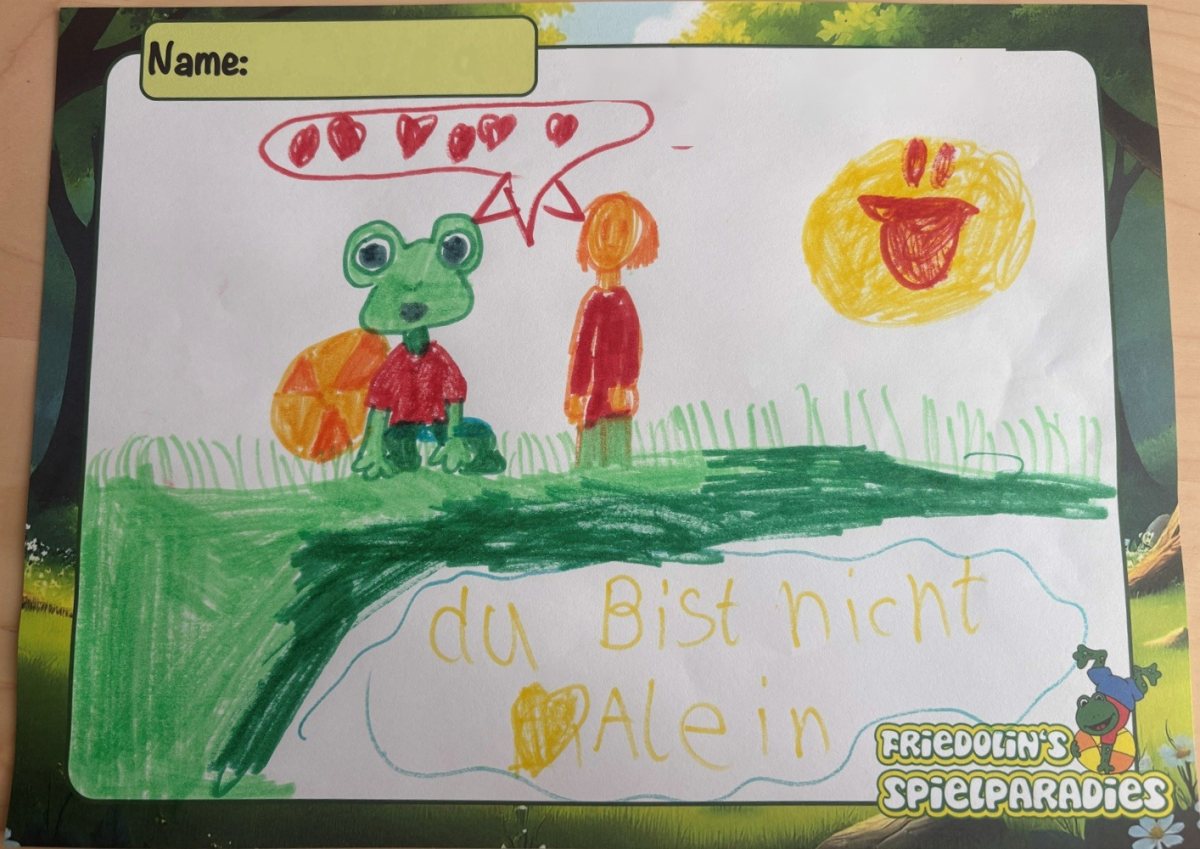 Gemaltes Bild aus der Kinderkünstlergalerie
