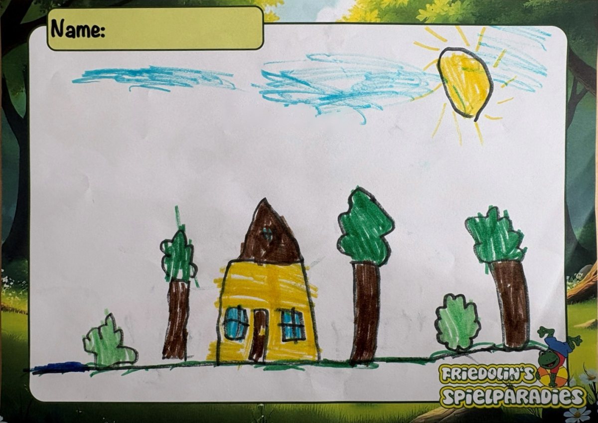 Gemaltes Bild aus der Kinderkünstlergalerie